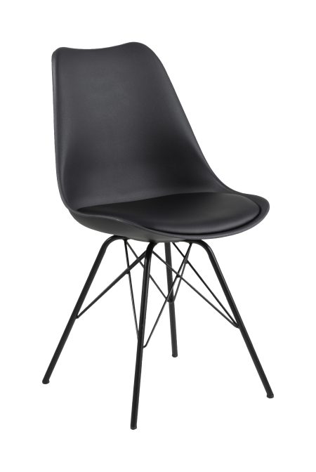 Bendt Eetkamerstoel 'Liva' PU, kleur Zwart