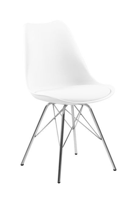 Bendt Eetkamerstoel 'Liva' PU, kleur Wit
