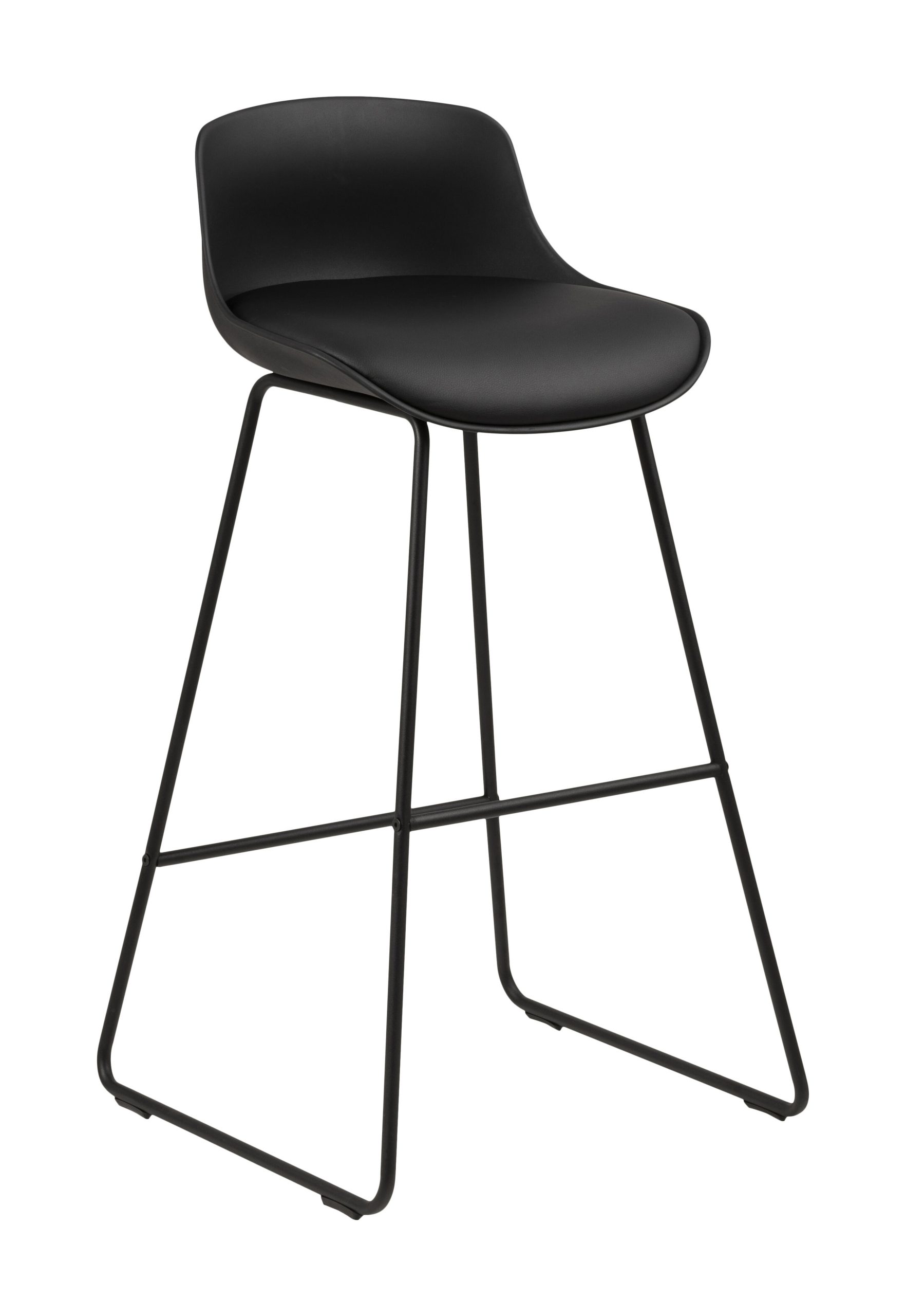 Bendt Barkruk 'Pelle' (zithoogte 76cm), kleur Zwart