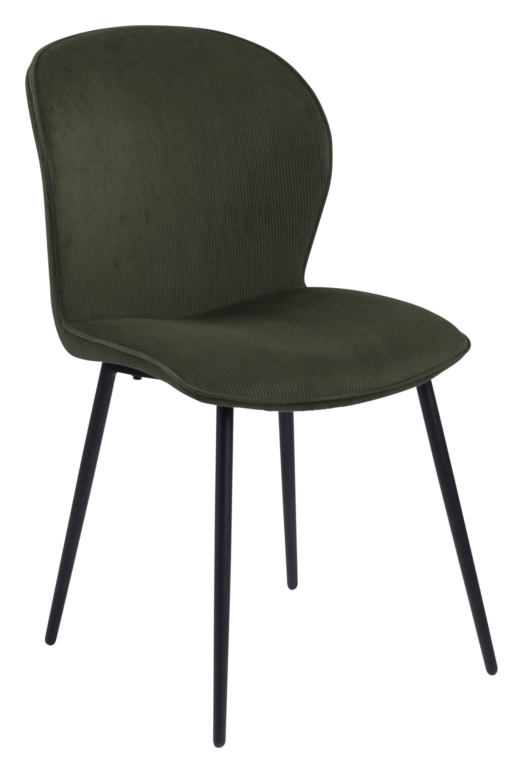 Bendt Eetkamerstoel 'Joya' Rib, kleur Olive Green
