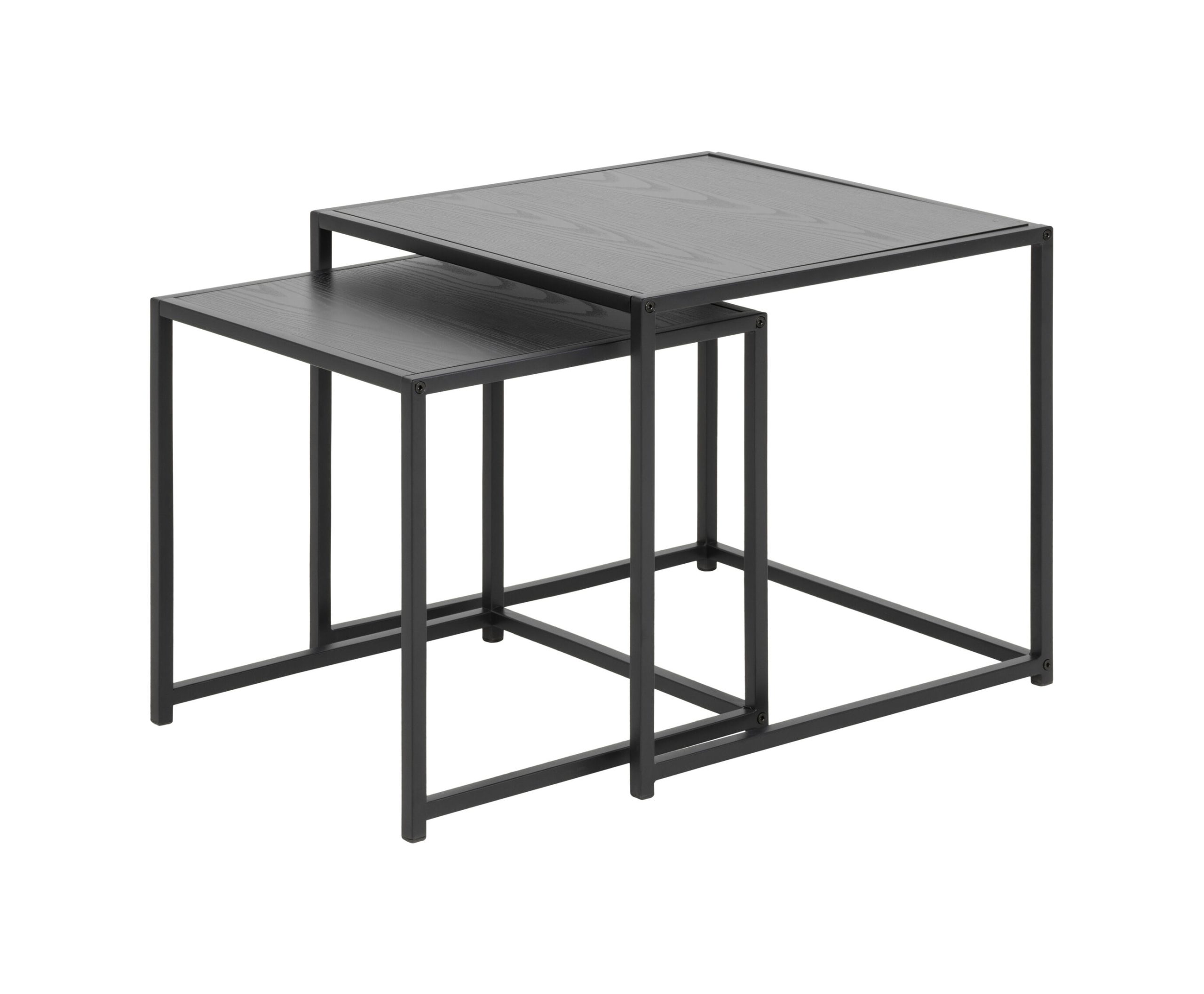 Bendt Bijzettafel 'Holger' set van 2 stuks, kleur Zwart