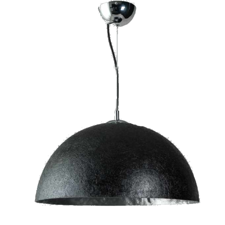 Mezzo tondo zwart zilver 70cm hanglamp