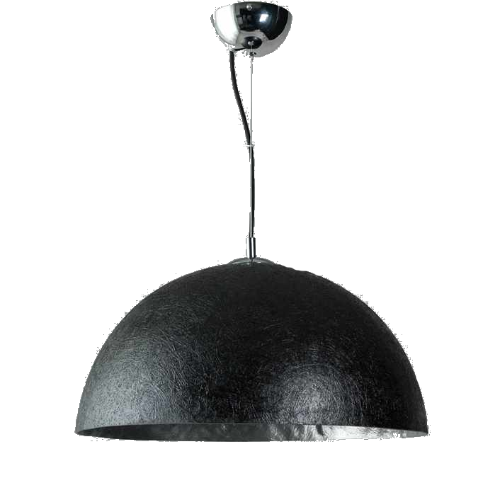 Mezzo tondo zwart zilver 70cm hanglamp