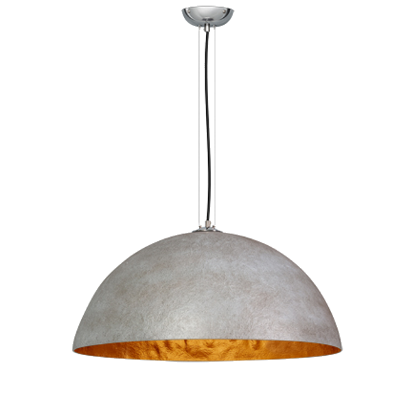 Mezzo tondo beton goud 50cm hanglamp