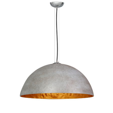 Mezzo tondo beton goud 70cm hanglamp
