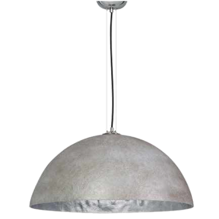 Mezzo tondo beton zilver 70cm hanglamp