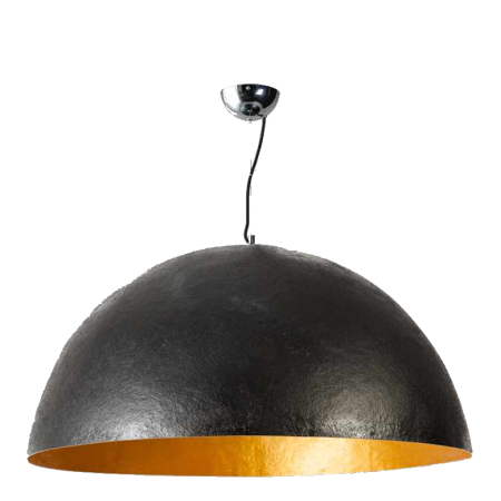 Mezzo tondo zwart goud 70cm hanglamp