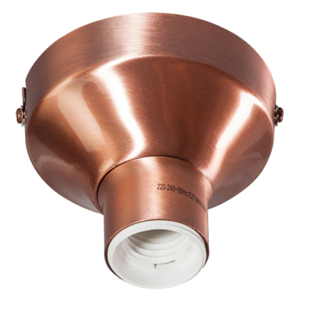 Tasso koper plafondlamp