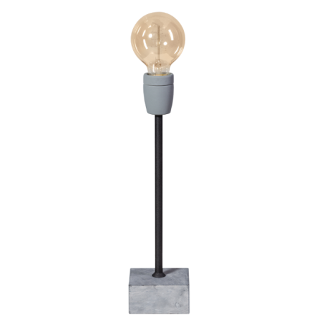 Concrete zwart straight tafellamp