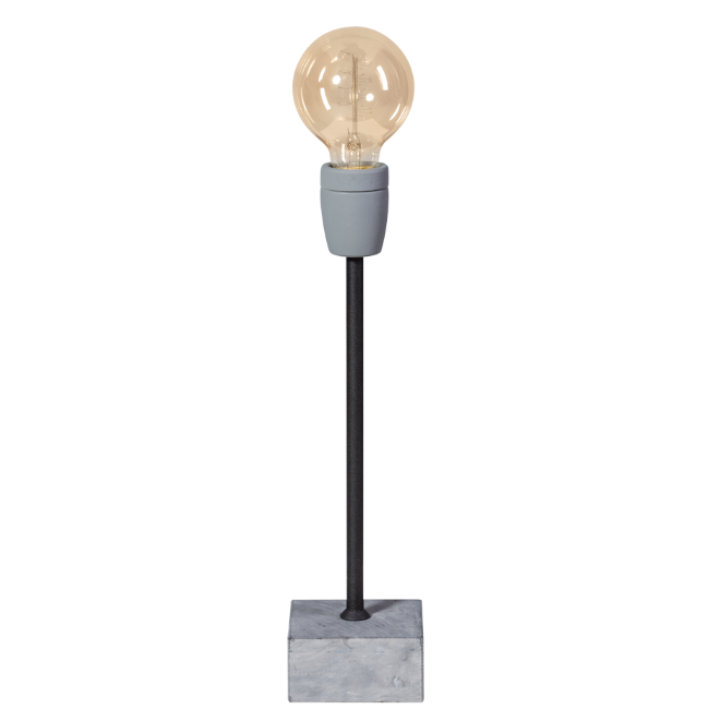Concrete zwart straight tafellamp
