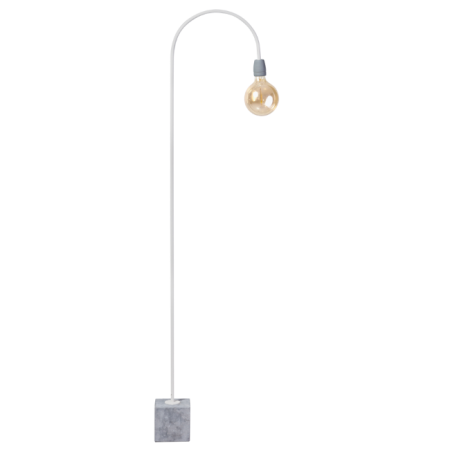 Concrete wit bow vloerlamp