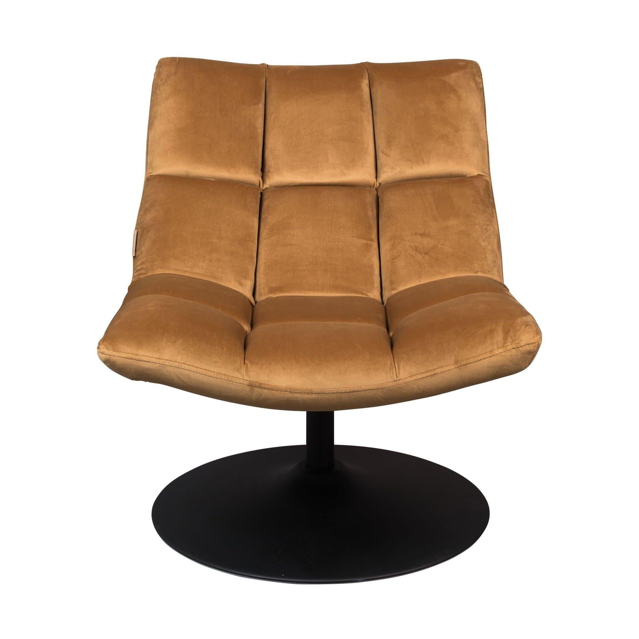 Dutchbone Bar fauteuil Velvet Goldbrown