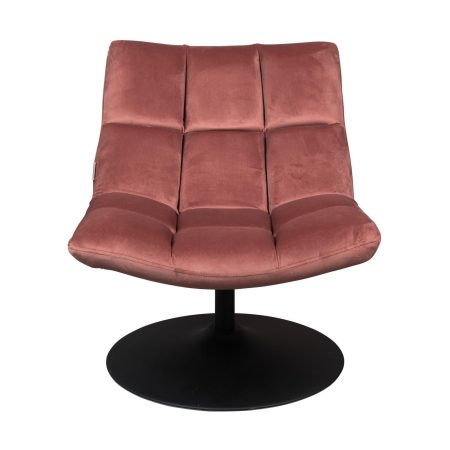 Dutchbone Bar fauteuil velvet Old Pink