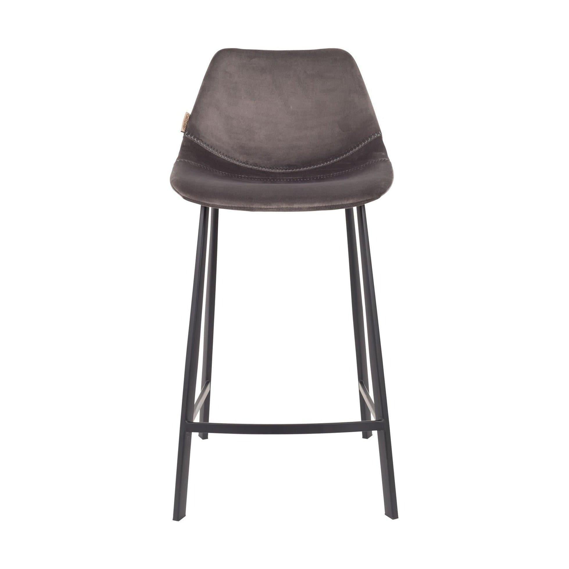 Dutchbone Franky barkruk H65 velvet grey