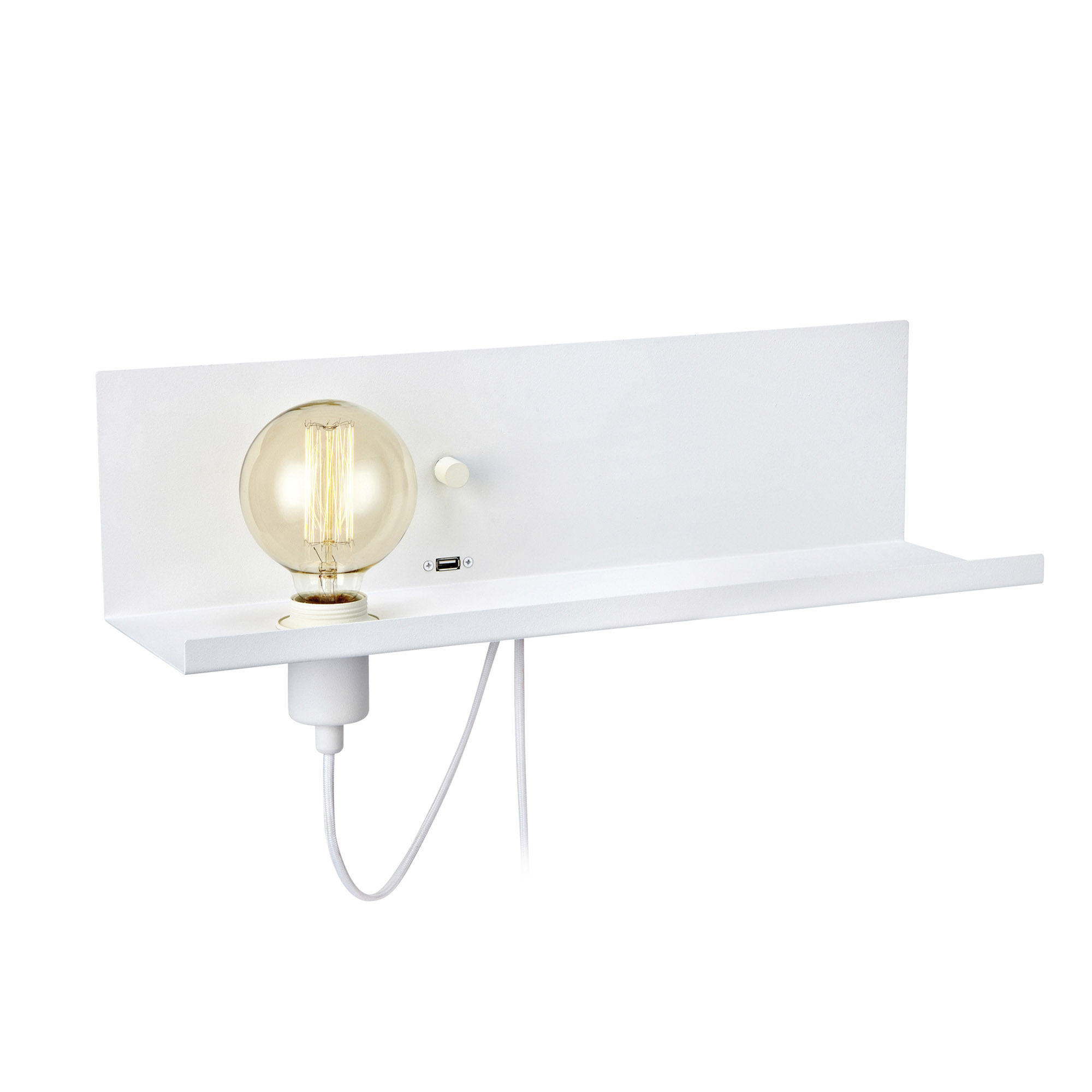 Multi Wandlamp USB Wit