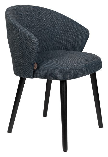 Dutchbone Eetkamerstoel 'Waldo', kleur Blauw