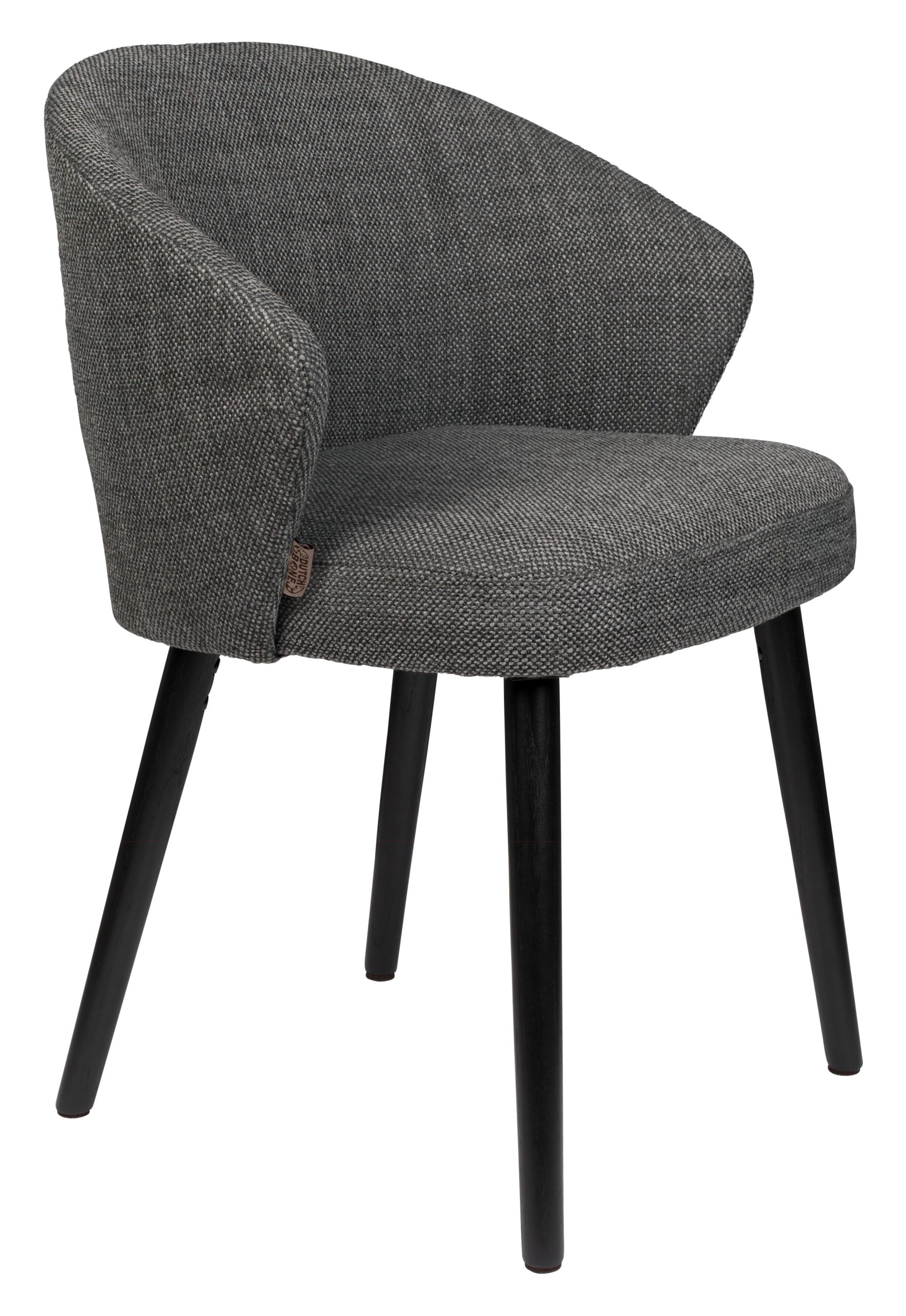 Dutchbone Eetkamerstoel 'Waldo', kleur Antraciet