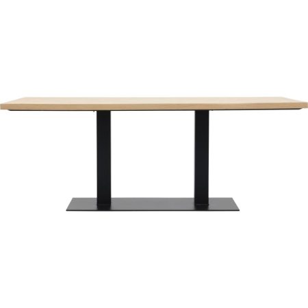 Eettafel Boston met metalen tafelvoet dubbel