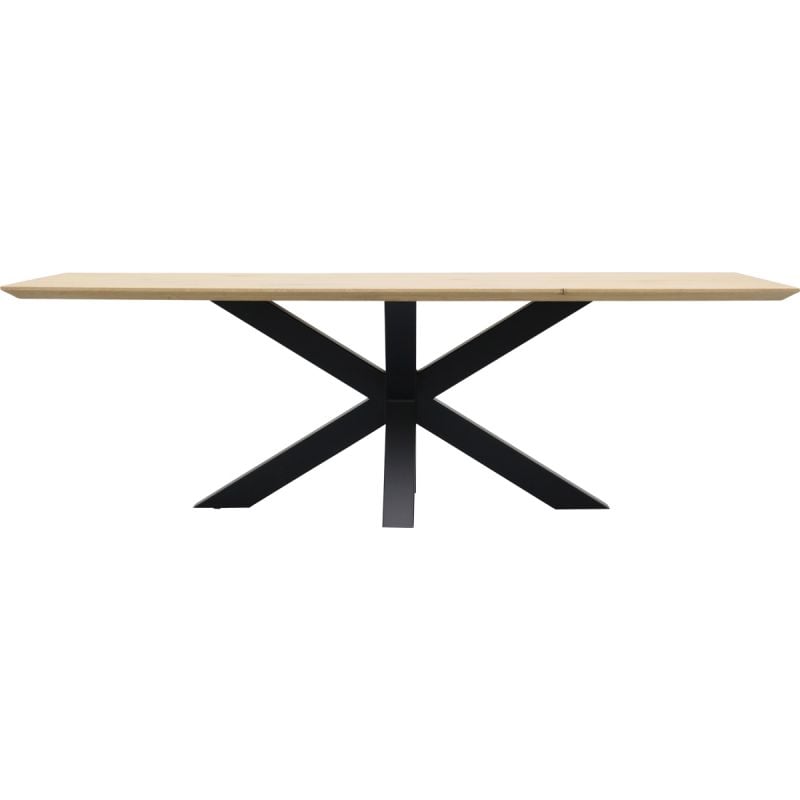 Eettafel Conroe met metalen spinpoot 10x10