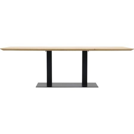 Eettafel Conroe met metalen tafelvoet dubbel