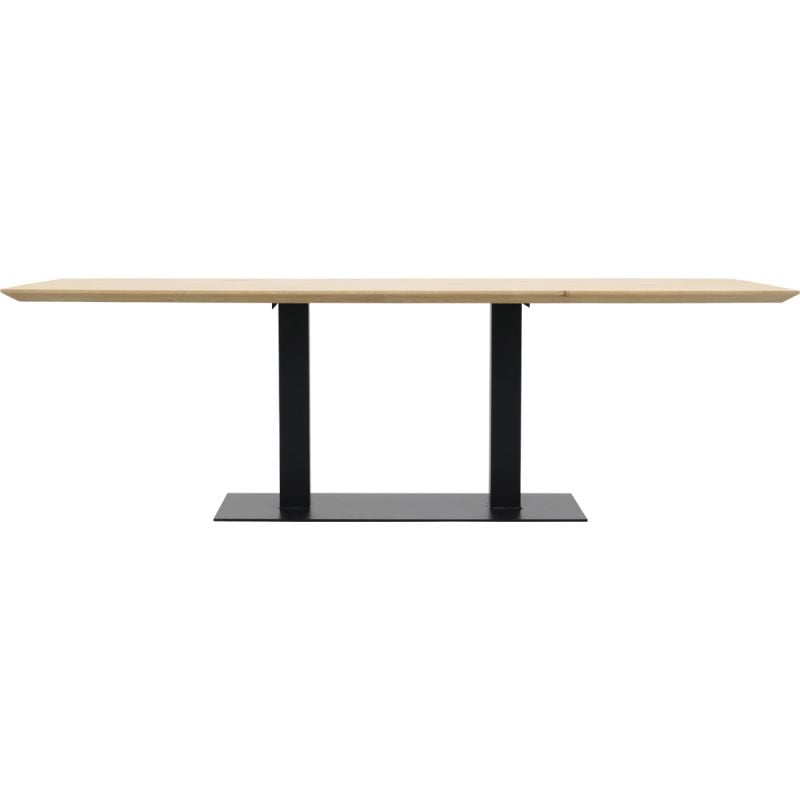 Eettafel Conroe met metalen tafelvoet dubbel