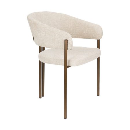 Dutchbone Naida eetkamerstoel beige