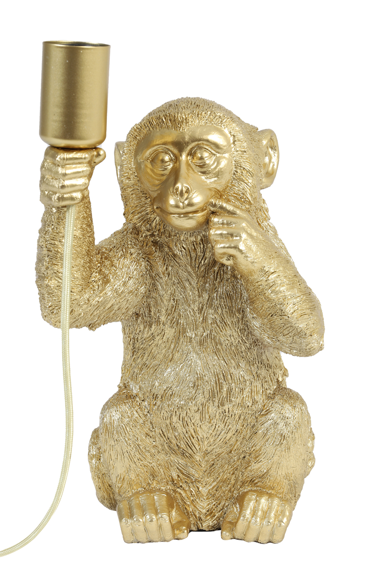 Tafellamp Monkey Antiek Goud