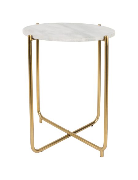 ZILT Bijzettafel 'Valdemar', Marmer, 44,5x54cm