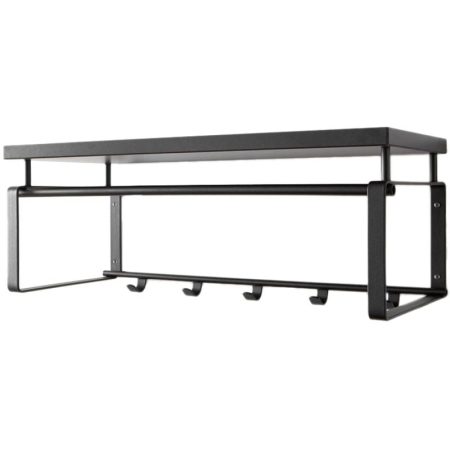 Kapstok Rex 3 zwart 70x28cm