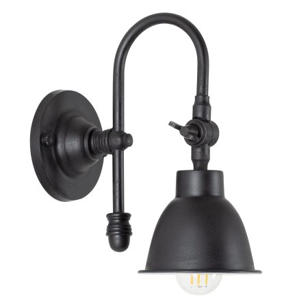 Wandlamp Pasco Antiek Zwart