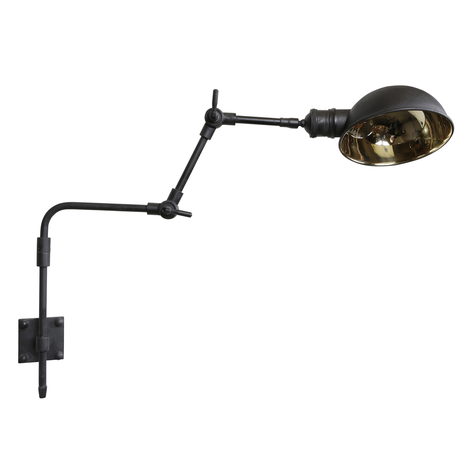 Wandlamp Adair E27 Antiek Zwart