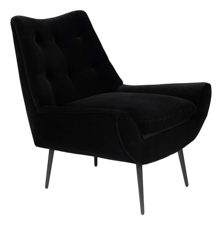 Dutchbone Fauteuil 'Glodis', kleur Zwart