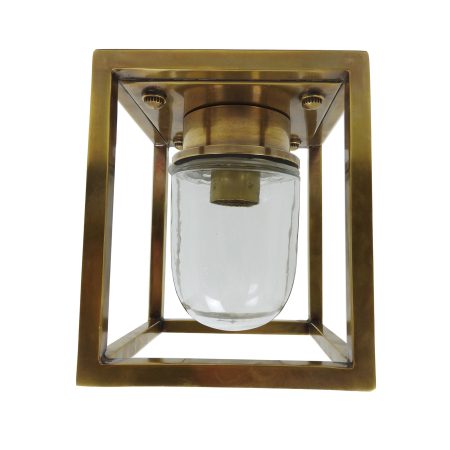 Buitenlamp Ferryhill Plafondlamp Antiek Messing