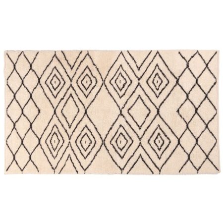 Vloerkleed Tancho zwart-wit 200x290