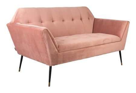 Dutchbone 2-zits Bank 'Kate', kleur Roze