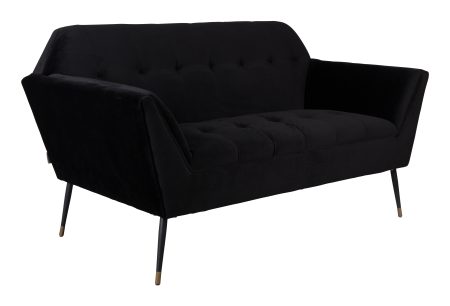 Dutchbone 2-zits Bank 'Kate', kleur Zwart