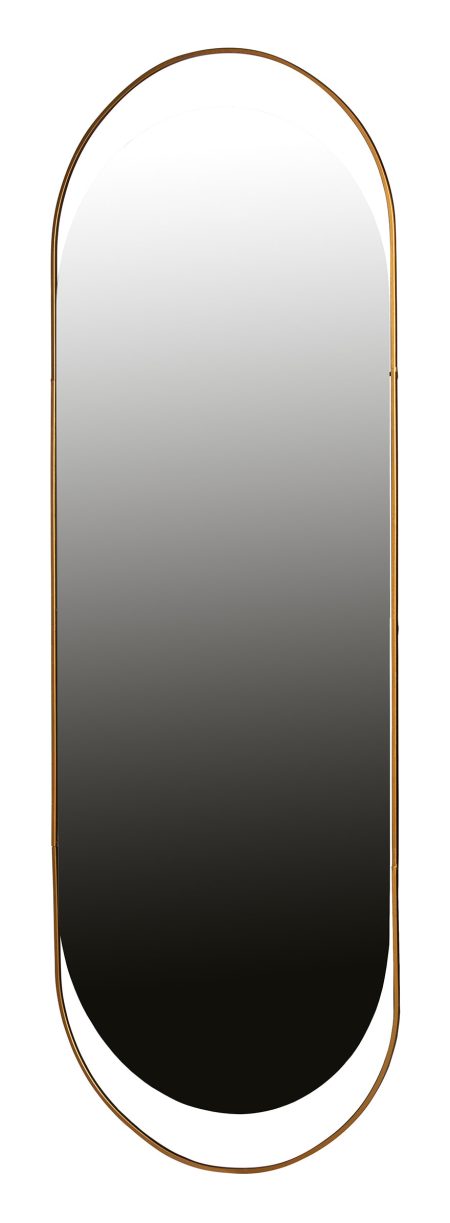 WOOOD Spiegel 'Sanou' 168 x 60cm, kleur Antique Brass