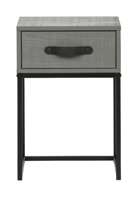 WOOOD Nachtkastje 'Morris' met 1 lade, kleur Leem