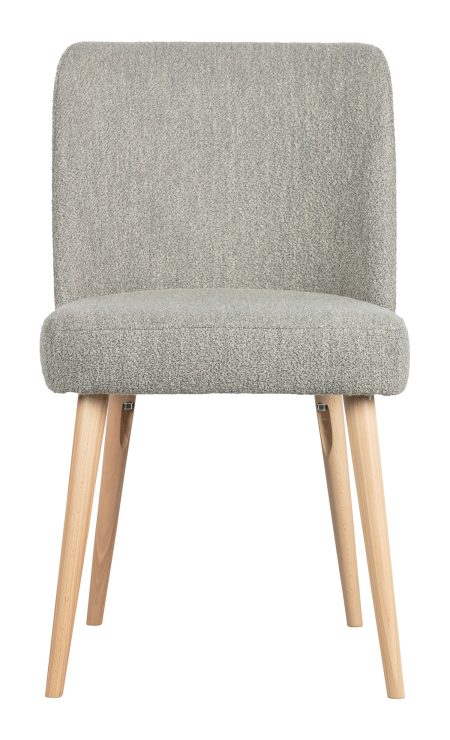 Vtwonen Eetkamerstoel 'Force' Bouclé, kleur Grijs