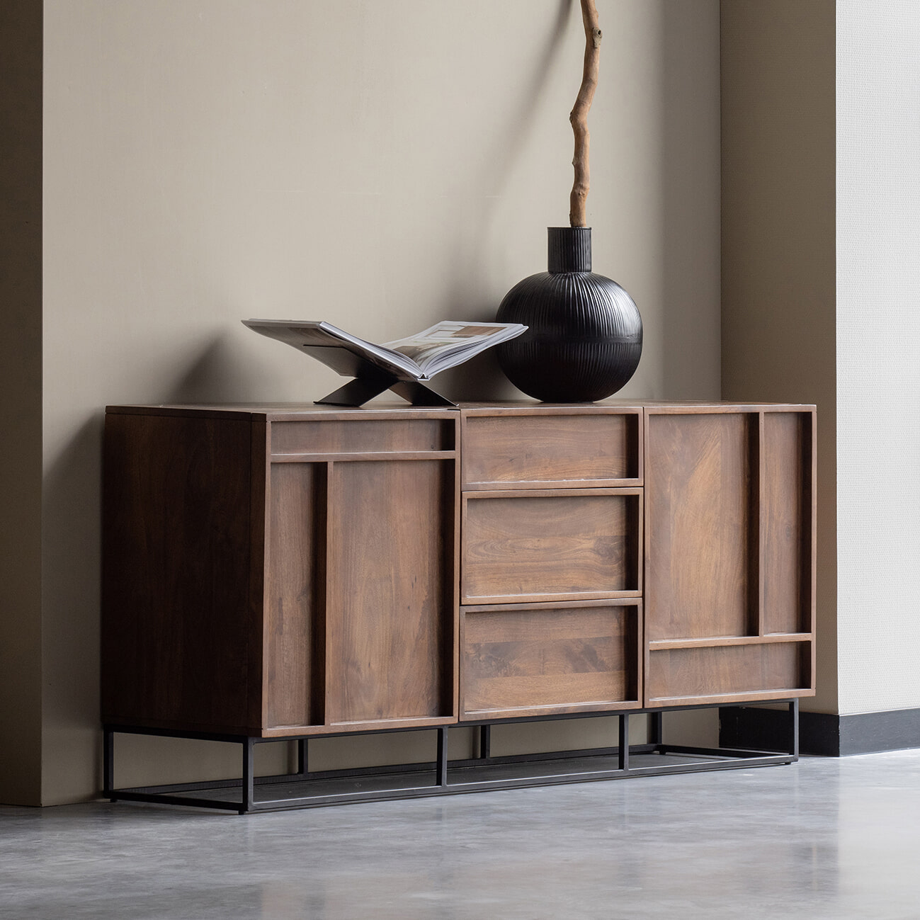 WOOOD Exclusive Dressoir 'Forrest' Mangohout, 160cm