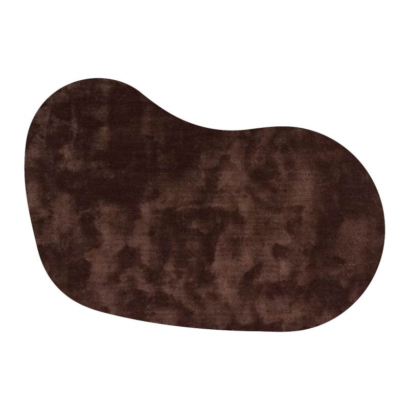 Vloerkleed Cowan organisch donker bruin 18