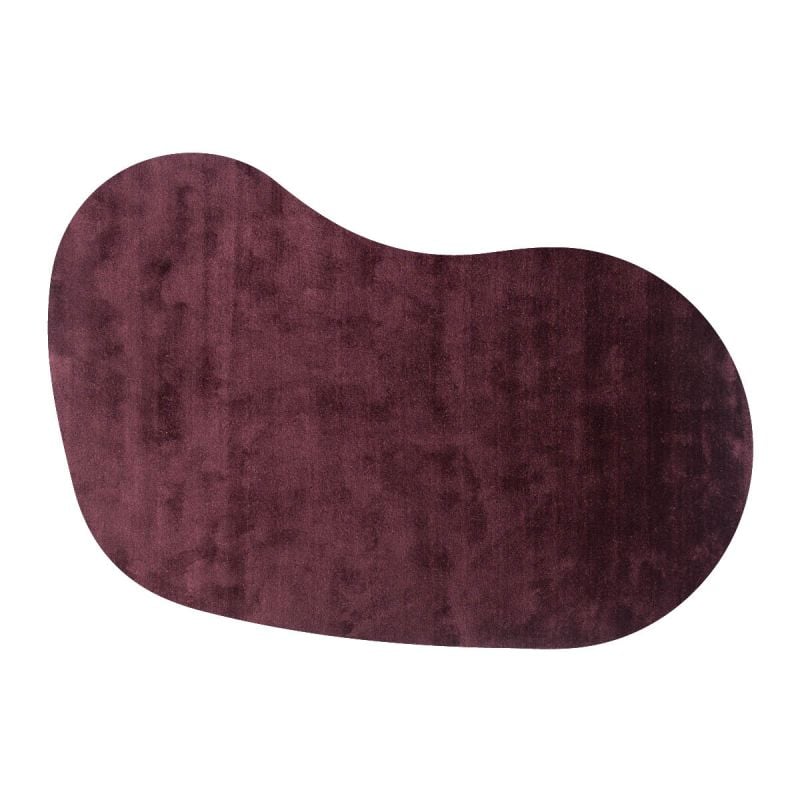 Vloerkleed Cowan organisch aubergine 48