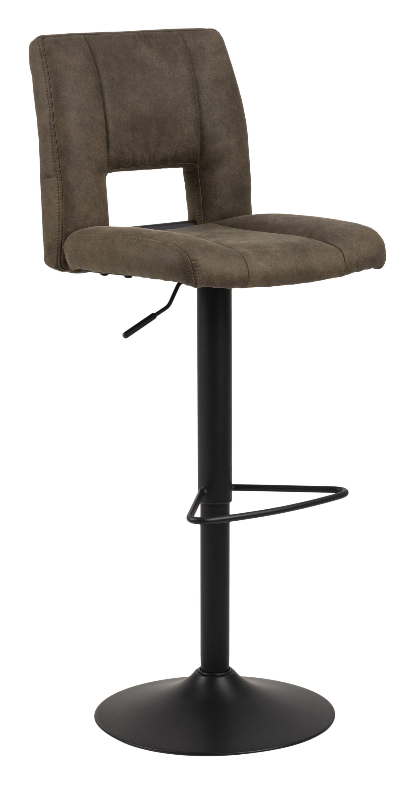 Bendt Barkruk 'Ruth' (zithoogte 62-83cm), kleur Olijfgroen