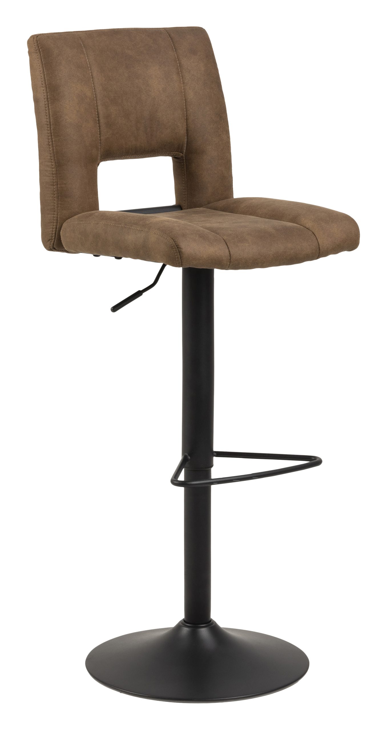 Bendt Barkruk 'Ruth' (zithoogte 62-83cm), kleur Lichtbruin