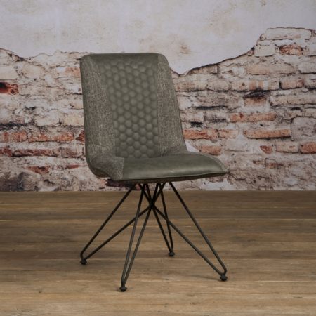 Tower Living Eetkamerstoel 'Capri' kleur Vintage Grey