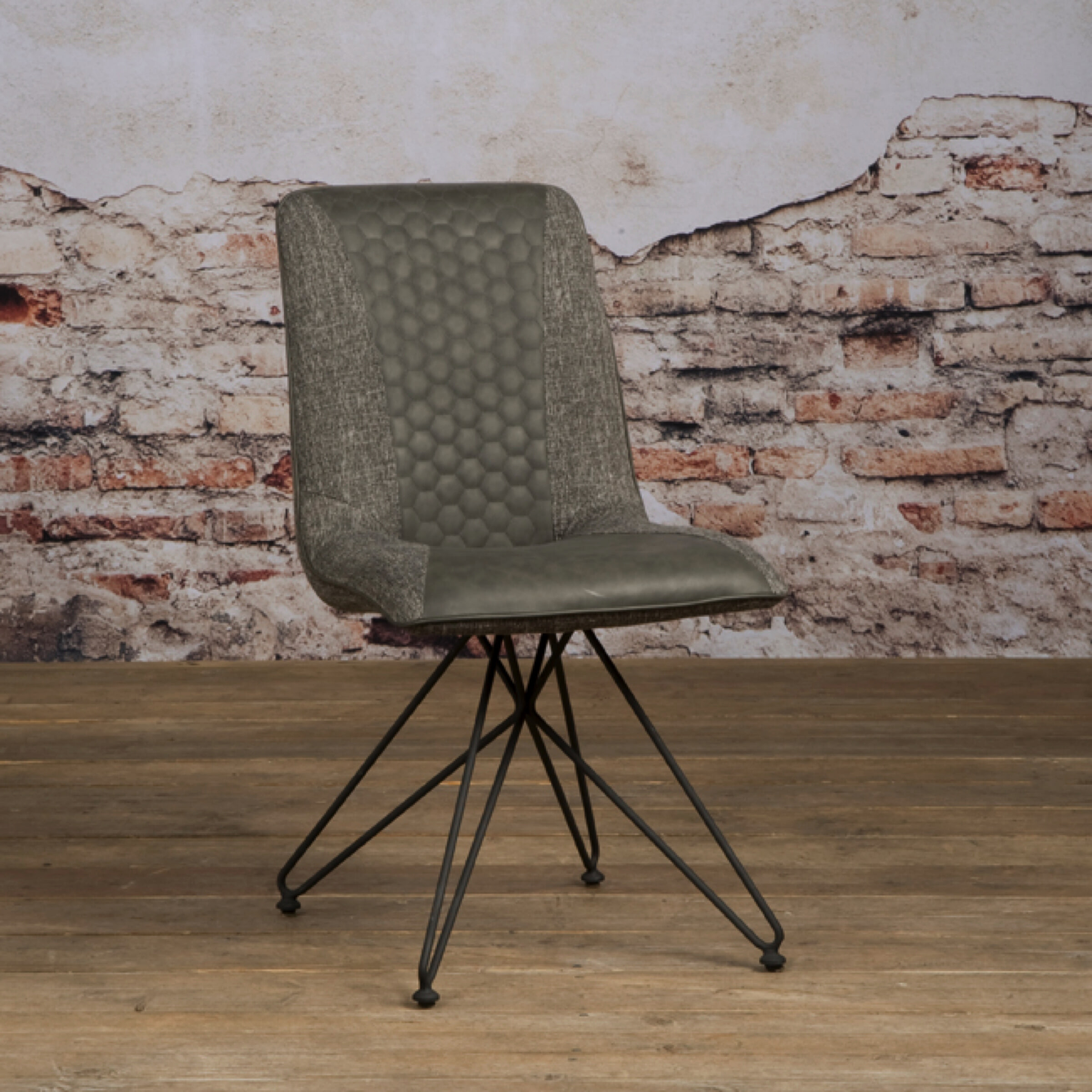 Tower Living Eetkamerstoel 'Capri' kleur Vintage Grey