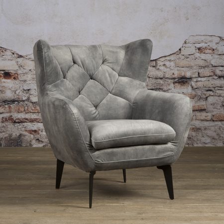 Tower Living Fauteuil 'Bomba', kleur grijs