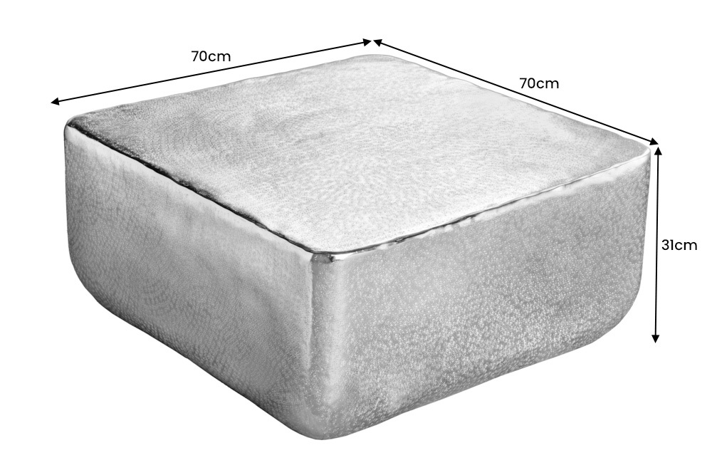 Design salontafel UNIT 70cm goud metaal gehamerd handgemaakt - 42732