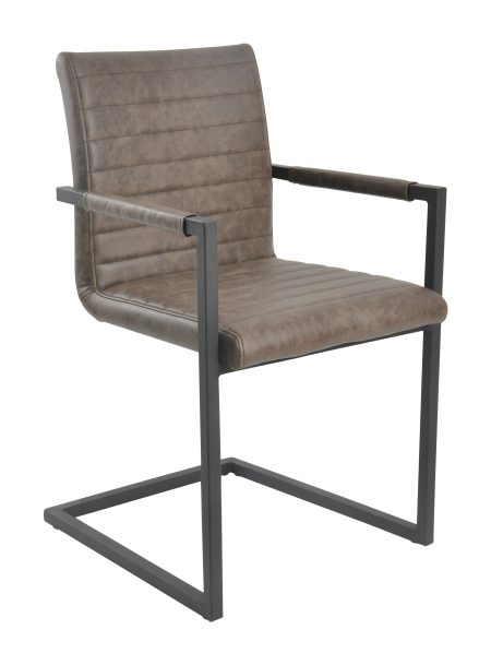 Artistiq Eetkamerstoel 'Jaimie' PU, kleur Donkerbruin