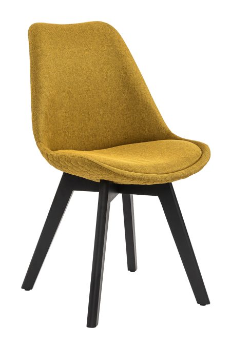 Artistiq Eetkamerstoel 'Flora' kleur Mosterdgeel